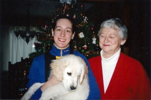 My mother, Dianne anda Young Galahad, Christmas 1998  - © 2012 W. G. Olivant, All Rights Reserved
